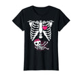 Halloween Skeleton Pregnancy X Ray T-Shirt - Aesthetic Graphic Unisex - T-Shirt, Sweatshirt, Hoodie