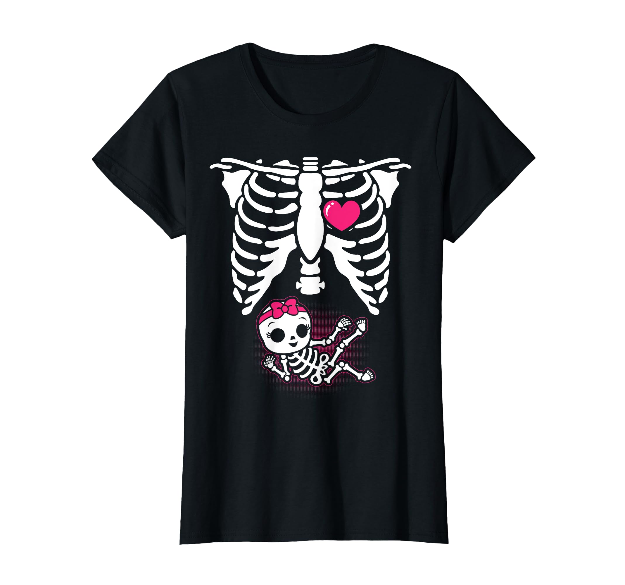 Halloween Skeleton Pregnancy X Ray T-Shirt - Aesthetic Graphic Unisex - T-Shirt, Sweatshirt, Hoodie