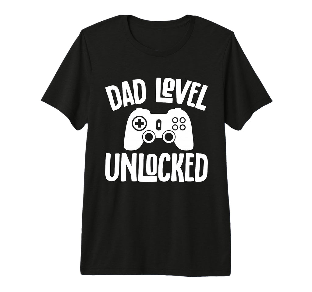 Mens Dad Level Unlocked Fathers Day Funny T-Shirt - Novelty Apparel Unisex - T-Shirt, Sweatshirt, Hoodie