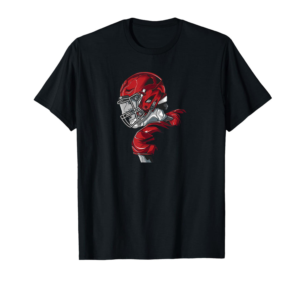 Football Player Helmet Senior Son T-Shirt - Novelty Apparel for Adults - T-Shirt, Sweatshirt, Hoodie