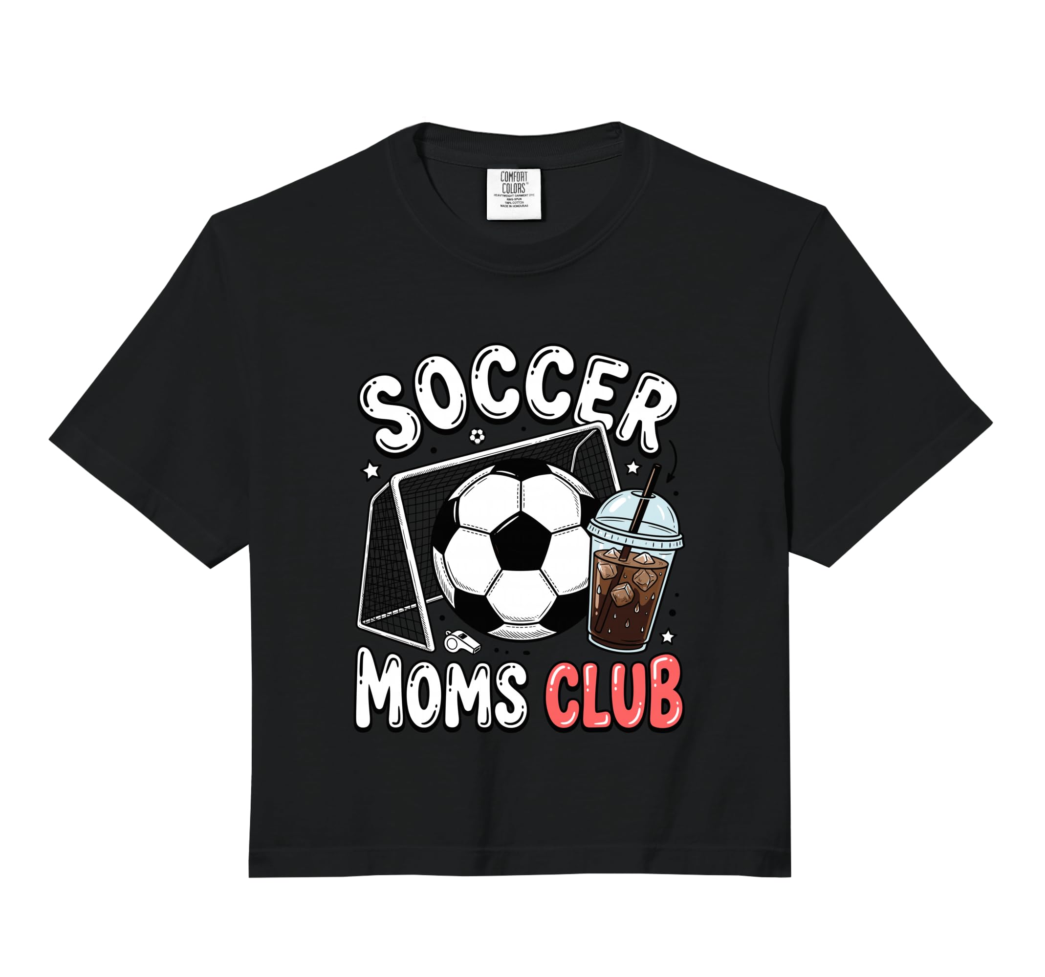 Soccer Moms Club Trendy Gameday Doodle Sweatshirt - Graphic Print Unisex - T-Shirt, Sweatshirt, Hoodie