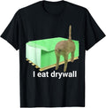 I eat drywall Cat Funny - Adult & Kids T-Shirts, Sweatshirts & Hoodies apparel design preview 1