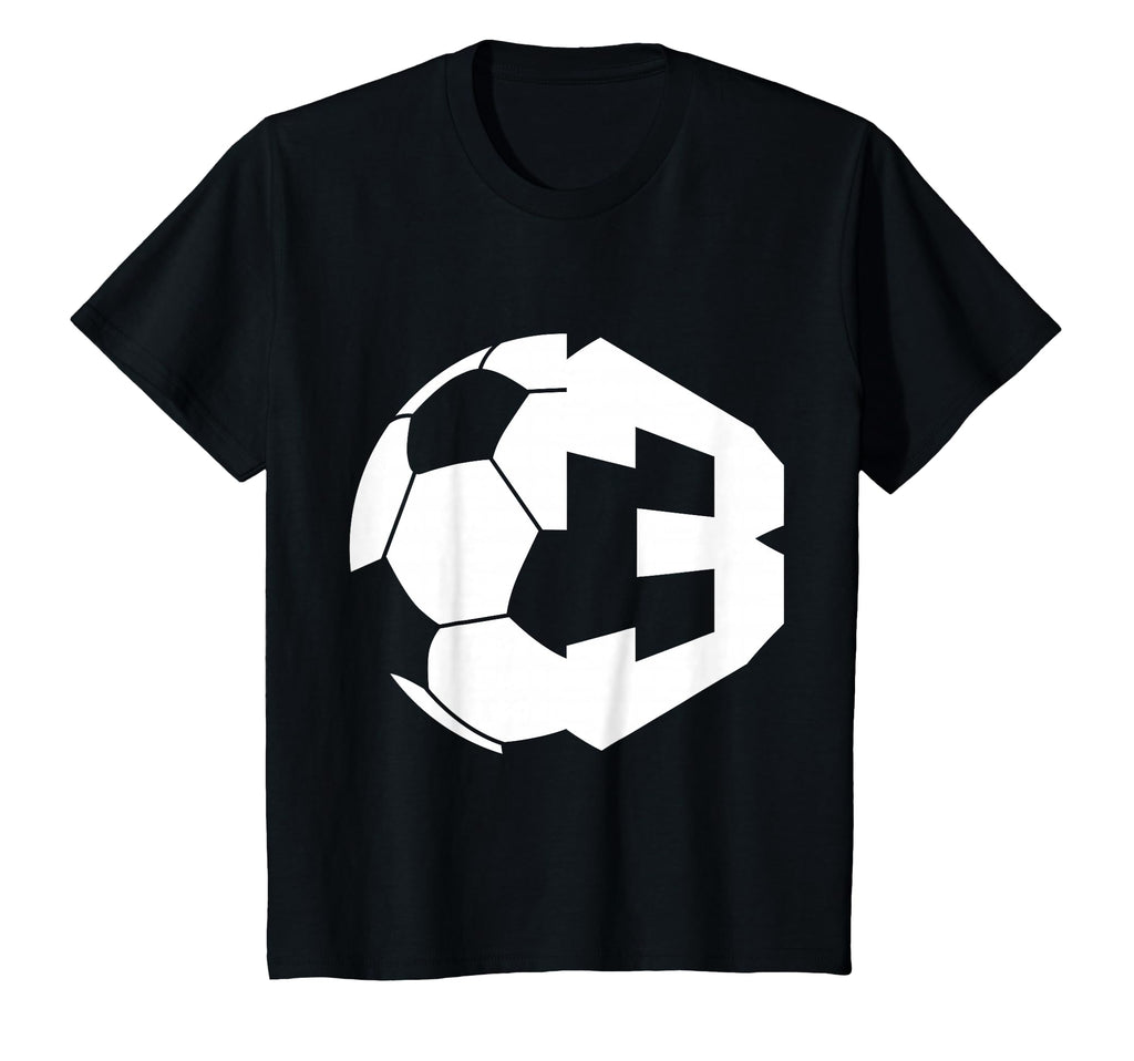 Number 3 Years Soccer 3Rd Birthday T-Shirt - Minimalist Print Men Women - T-Shirt, Sweatshirt, Hoodie