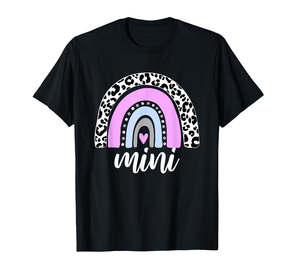 Mini Rainbow Leopard Mum Blessed Mum T-Shirt - Custom Art Print Unisex - T-Shirt, Sweatshirt, Hoodie