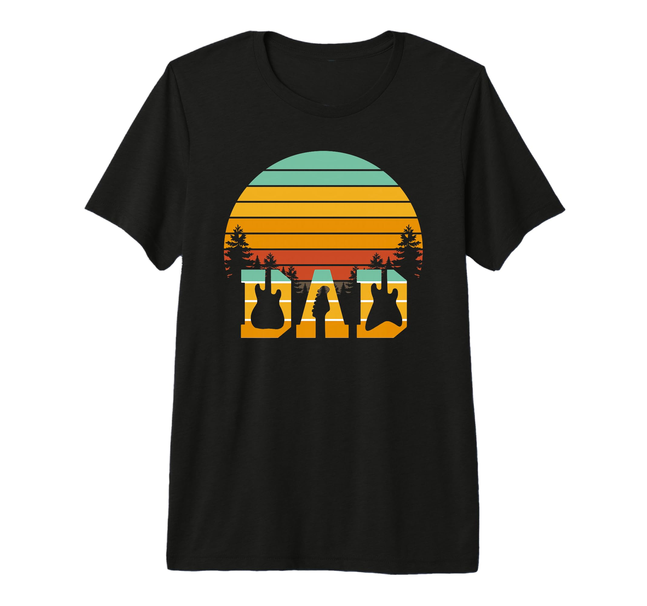 Mens Acoustic Guitar Dad Guitarist T-Shirt - Custom Art Print Men Women - T-Shirt, Sweatshirt, Hoodie