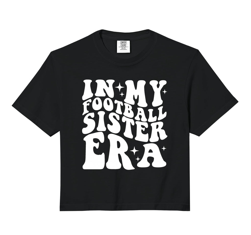 Era My Soccer Sister Comfort Colors Crop T-Shirt - Graphic Print Unisex - T-Shirt, Sweatshirt, Hoodie