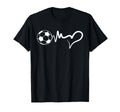 Soccer Heartbeat Heart Soccer Player T-Shirt - Novelty Apparel for Adults - T-Shirt, Sweatshirt, Hoodie