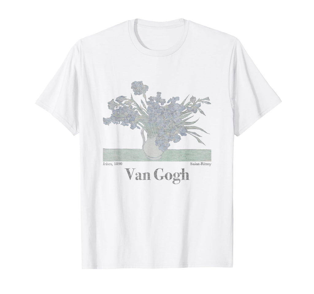 Van Gogh Fine Art Iris T-Shirt - Minimalist Print Unisex - T-Shirt, Sweatshirt, Hoodie