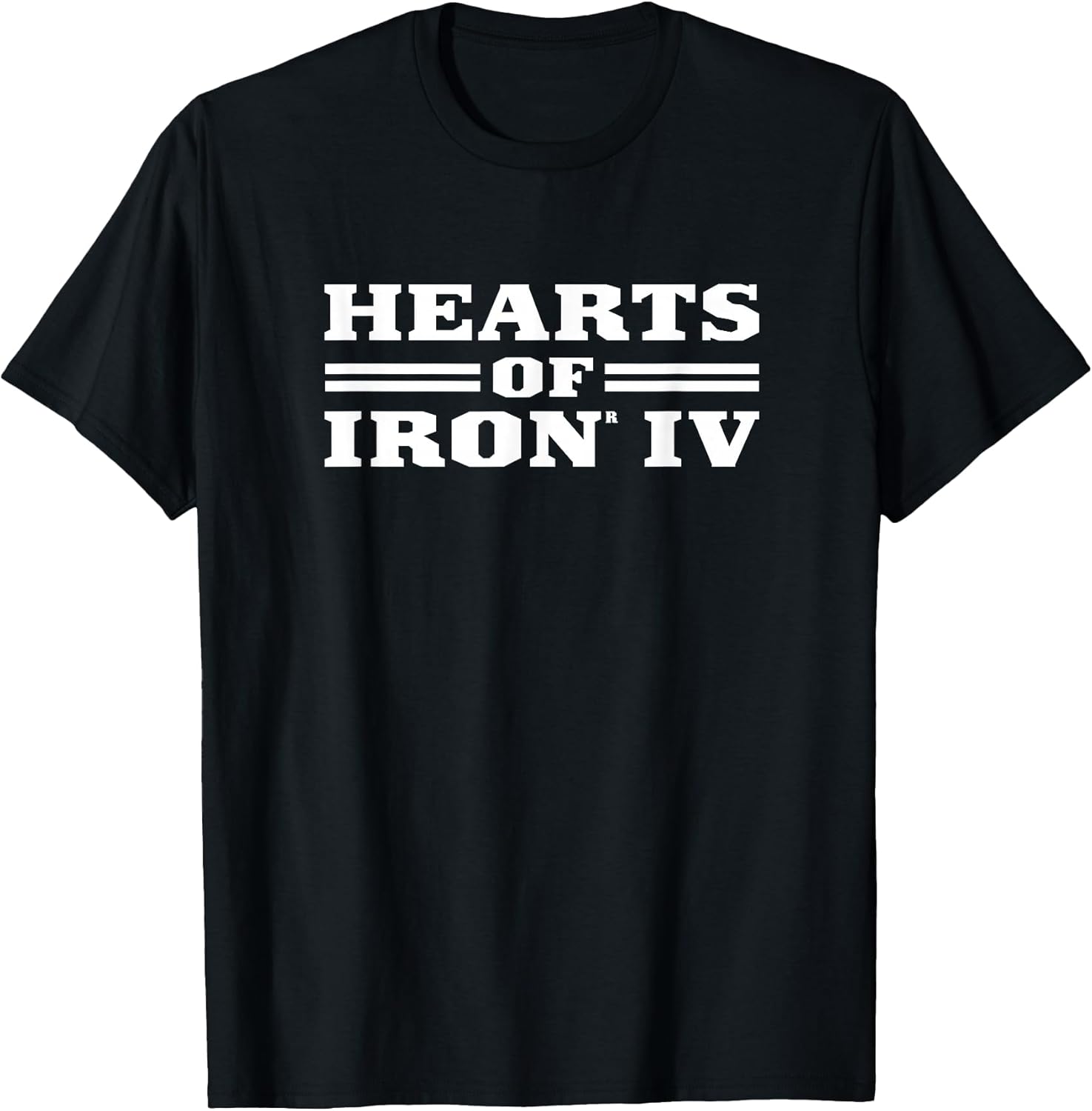 Hearts of Iron IV logo white Strategy Game - Adult & Kids T-Shirts, Sweatshirts & Hoodies apparel design preview 1