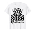 Proud Dad Two 2026 Graduates Graduation T-Shirt - Trendy Graphic for Adults - T-Shirt, Sweatshirt, Hoodie