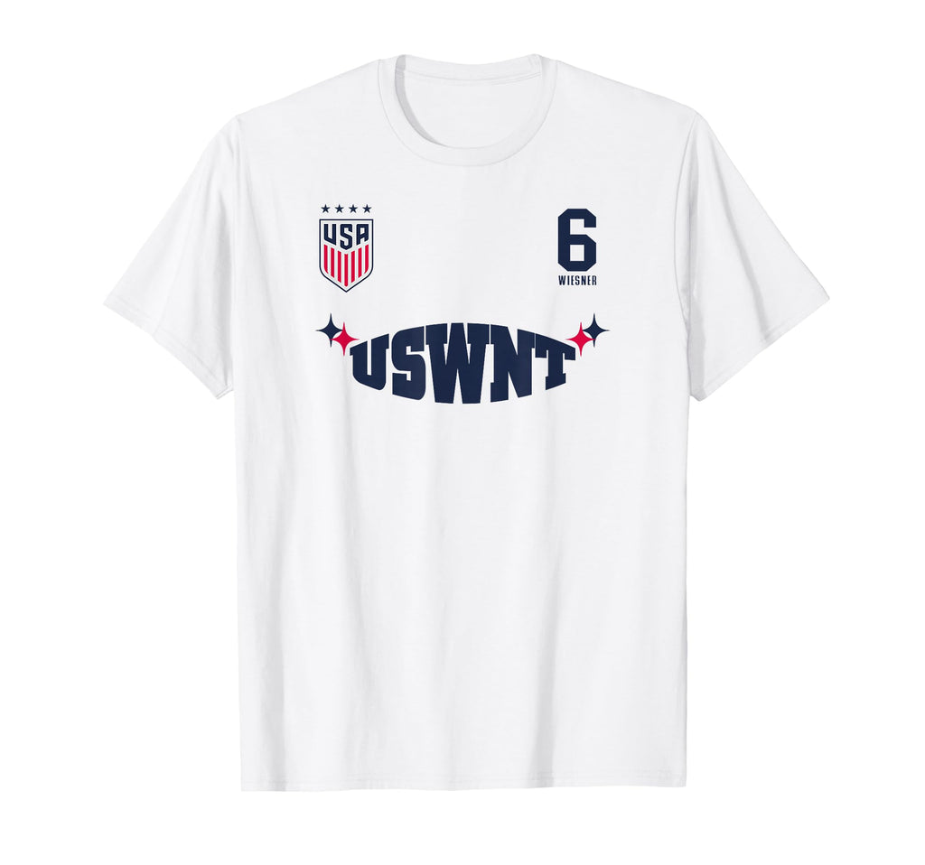 Kate Wiesner 6 White Uswnt T-Shirt - Casual Everyday Wear Men Women - T-Shirt, Sweatshirt, Hoodie