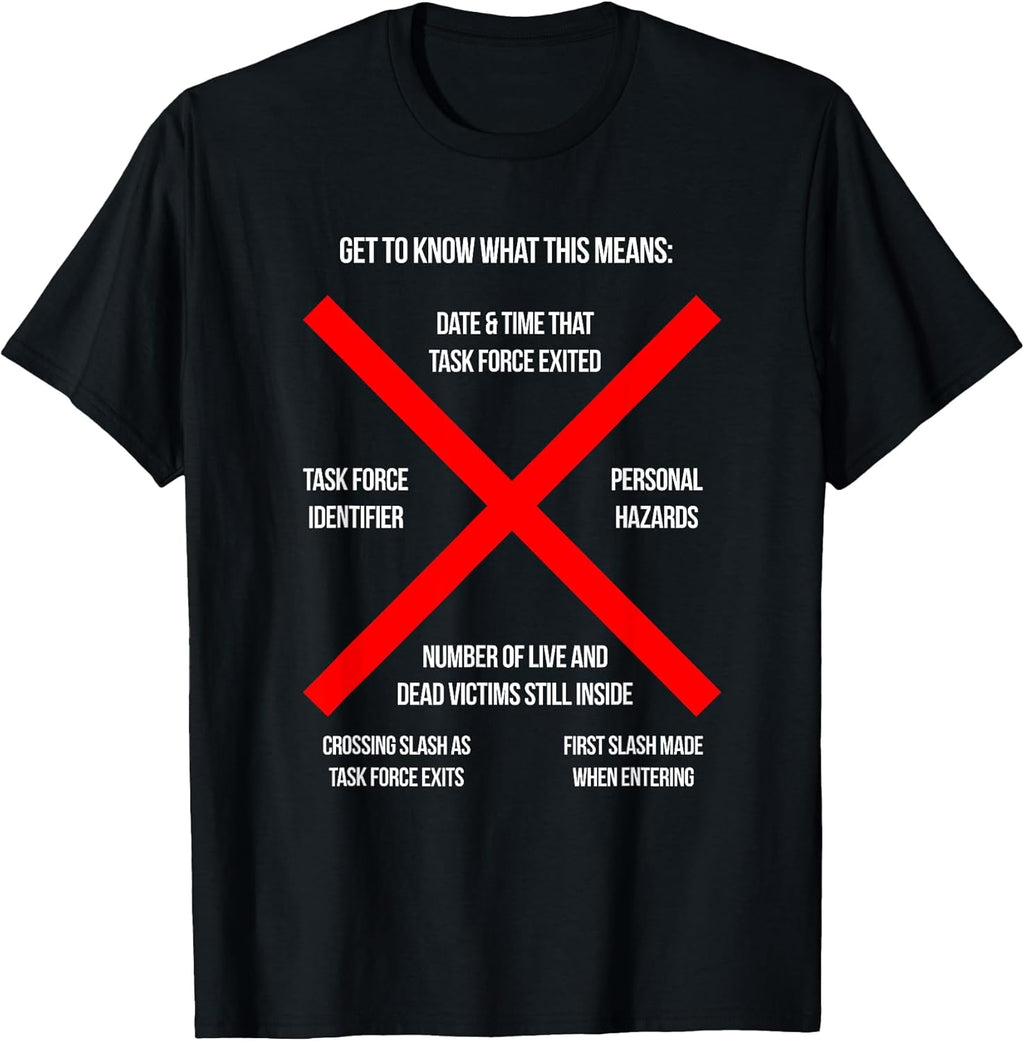 Urban Search And Rescue Post-Disaster Markings - Adult & Kids T-Shirts, Sweatshirts & Hoodies apparel design preview 1