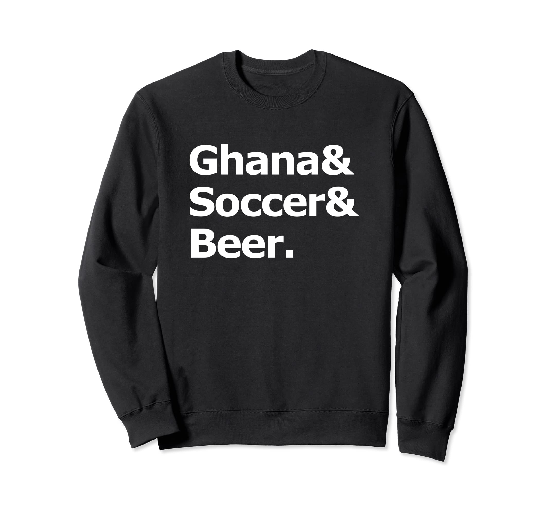 Ghana Soccer Beer Football Sweatshirt - Aesthetic Graphic for Adults - T-Shirt, Sweatshirt, Hoodie