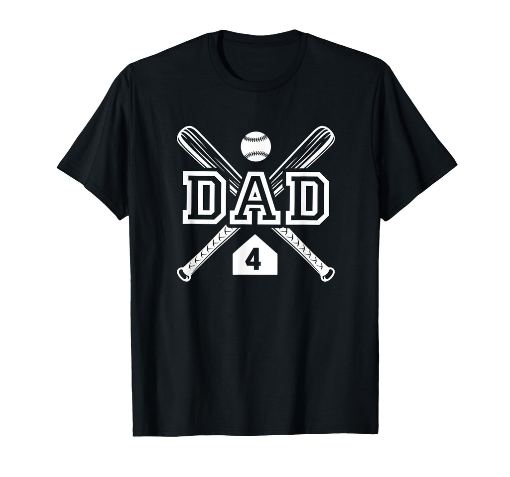 Baseball Dad Softball Dad 4 Jersey T-Shirt - Novelty Apparel Men Women - T-Shirt, Sweatshirt, Hoodie