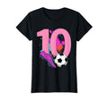 10Th Birthday Soccer Player Football T-Shirt - Aesthetic Graphic Men Women - T-Shirt, Sweatshirt, Hoodie