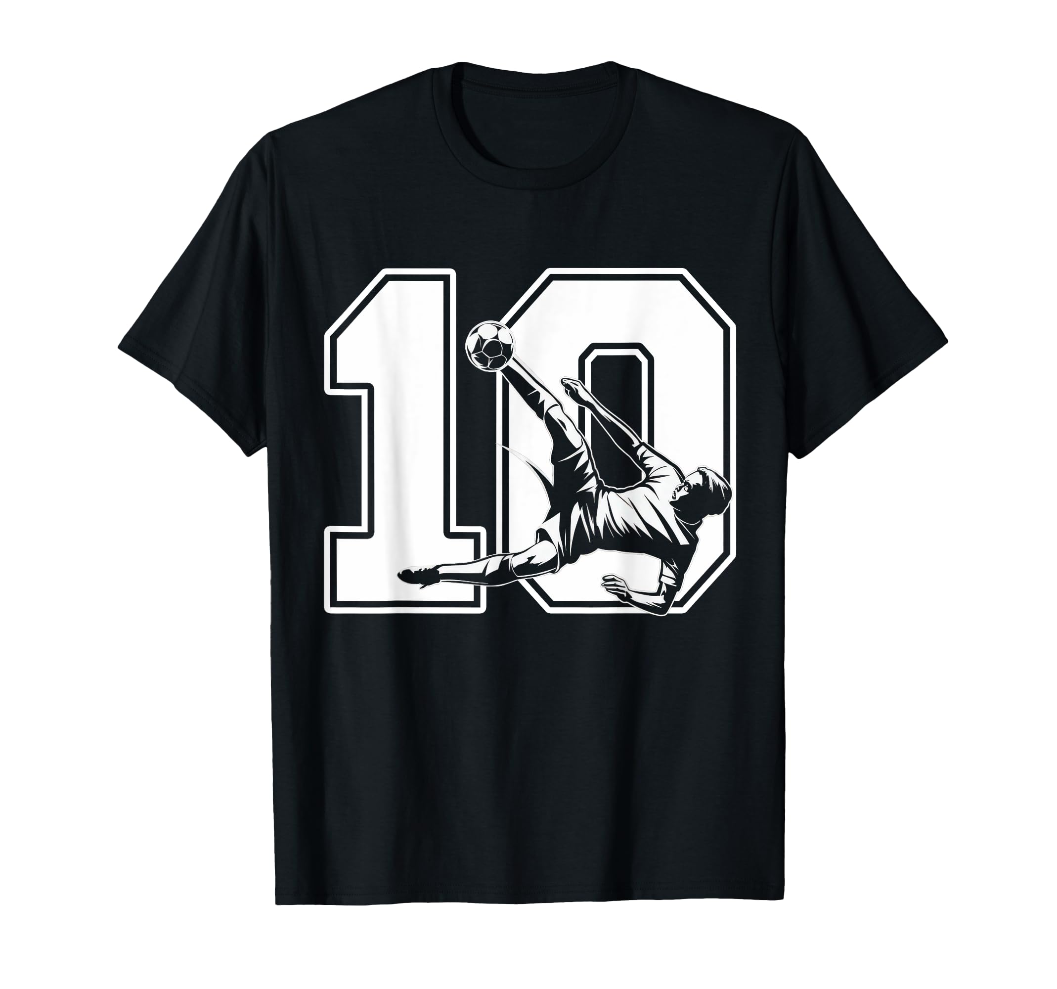 10 Soccer Birthday Gift Soccer Fan T-Shirt - Streetwear Style Men Women - T-Shirt, Sweatshirt, Hoodie