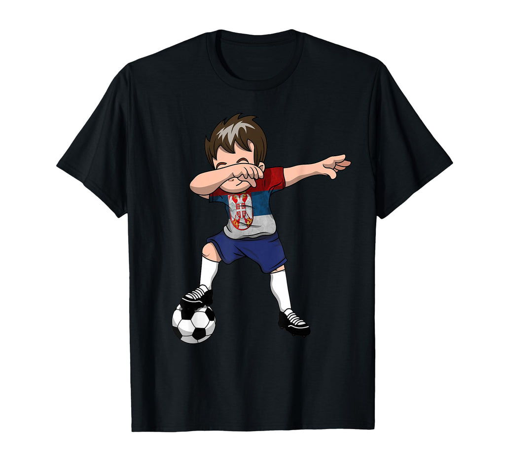 Dabbing Soccer Serbia Serbian Belgrade T-Shirt - Trendy Graphic Men Women - T-Shirt, Sweatshirt, Hoodie