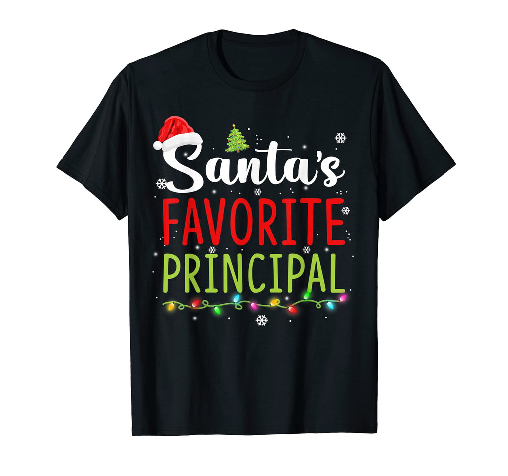 Santas Favorite Principal Santa T-Shirt - Casual Everyday Wear Men Women - T-Shirt, Sweatshirt, Hoodie