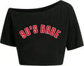 Womens Graphic Off Shoulder Crop Tops Asymmetrical - Adult & Kids T-Shirts, Sweatshirts & Hoodies apparel design preview 1