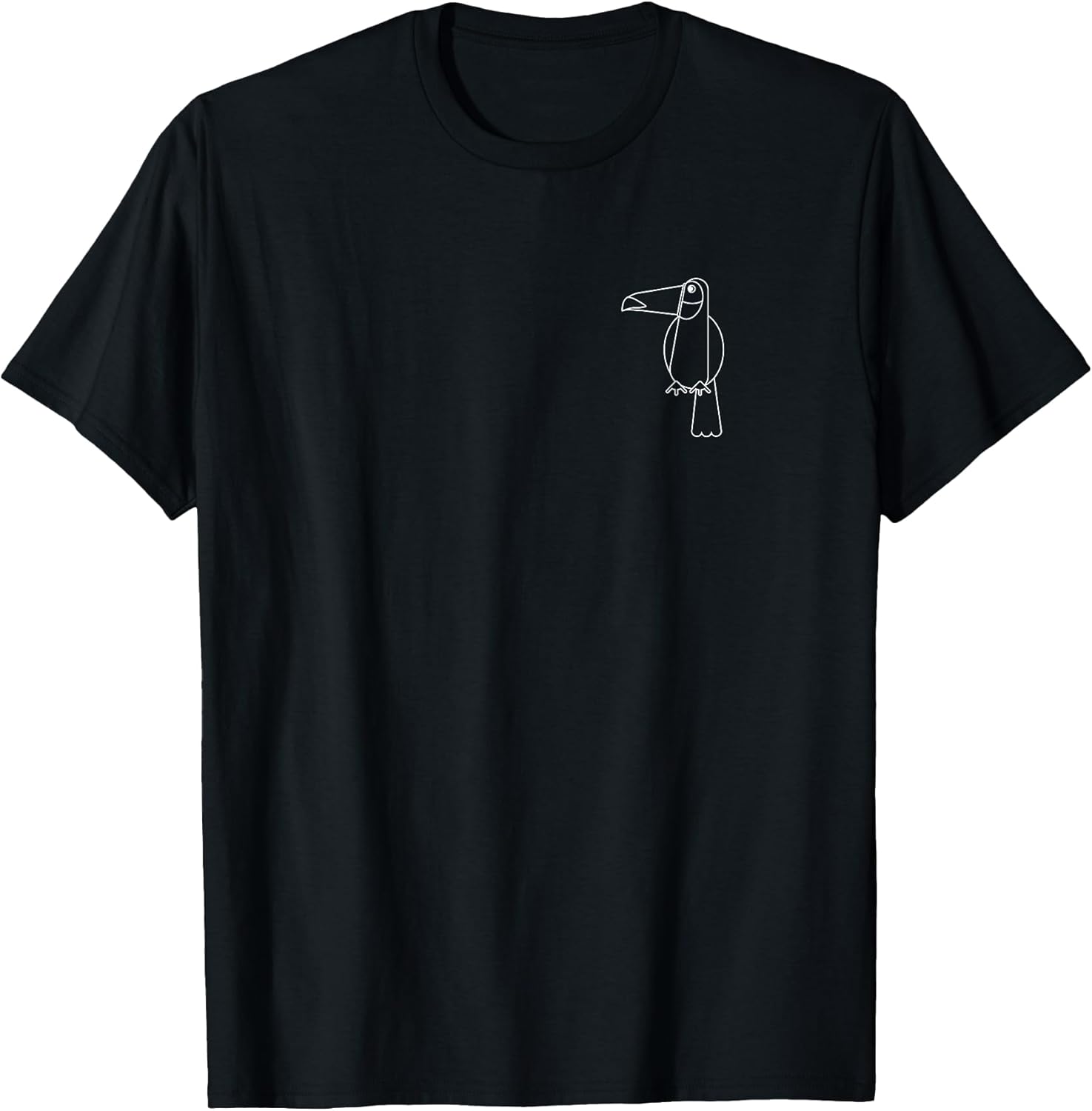 Toucan Icon Minimalist Graphic - Adult & Kids T-Shirts, Sweatshirts & Hoodies apparel design preview 1