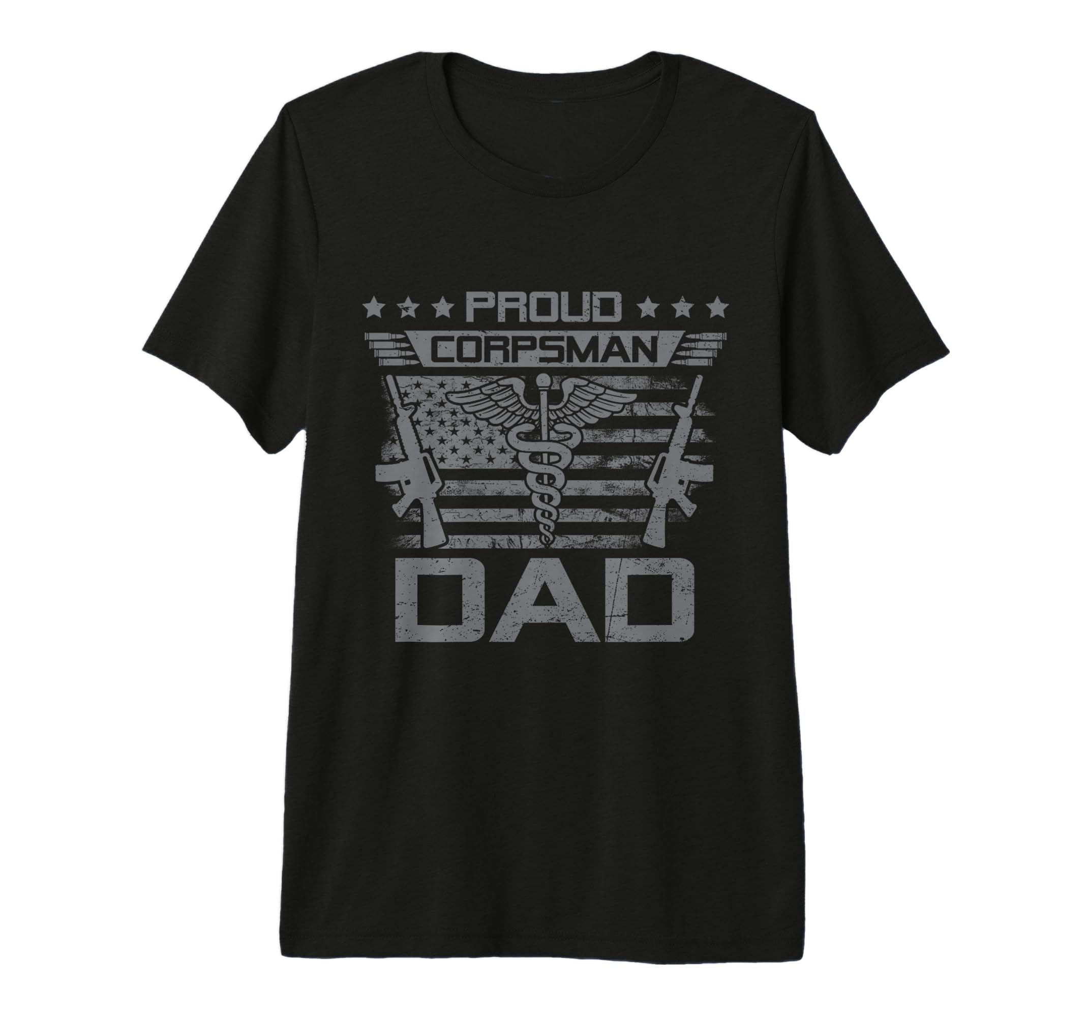 Proud Corpsman Dad Flag Usa Family T-Shirt - Aesthetic Graphic Unisex - T-Shirt, Sweatshirt, Hoodie