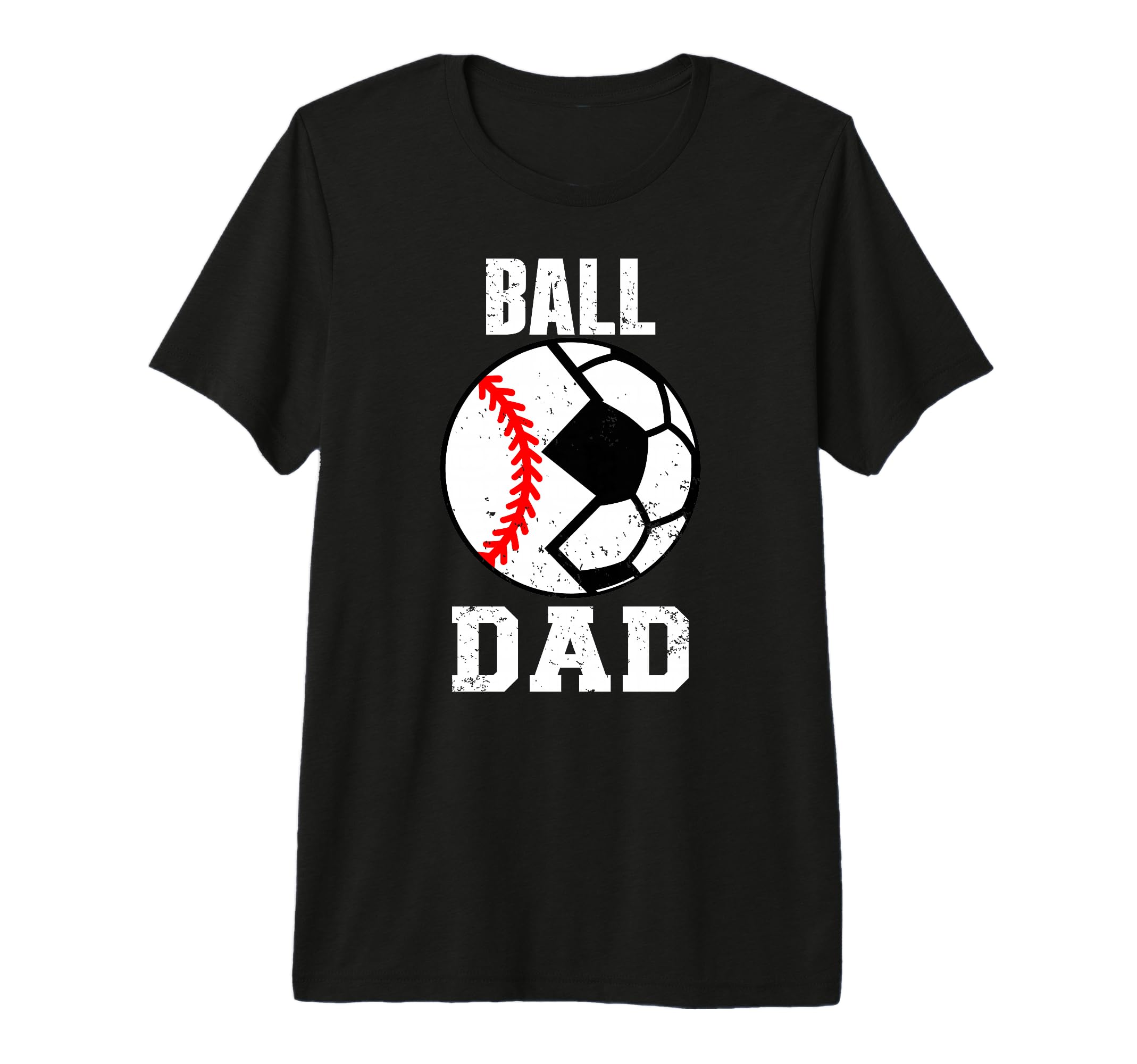 Mens Ball Dad Funny Soccer Baseball T-Shirt - Aesthetic Graphic for Adults - T-Shirt, Sweatshirt, Hoodie