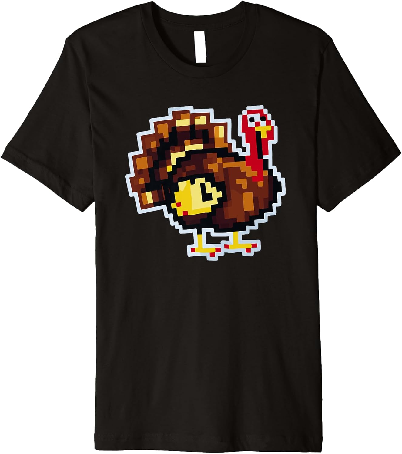 Pixel Turkey Art Graphic Premium - Adult & Kids T-Shirts, Sweatshirts & Hoodies apparel design preview 1