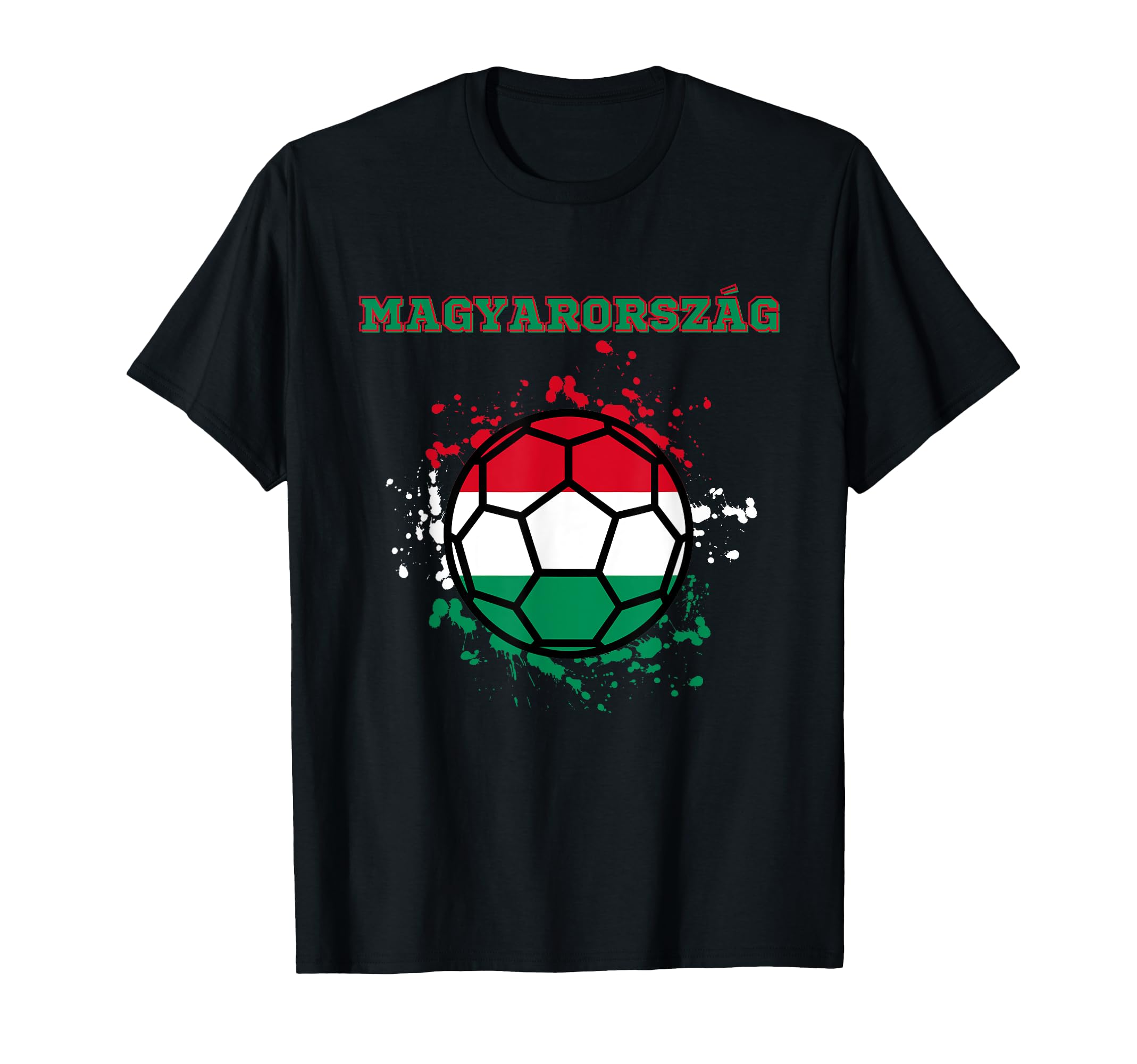 Hungary Soccer Hungarian Flag Fan T-Shirt - Custom Art Print for Adults - T-Shirt, Sweatshirt, Hoodie