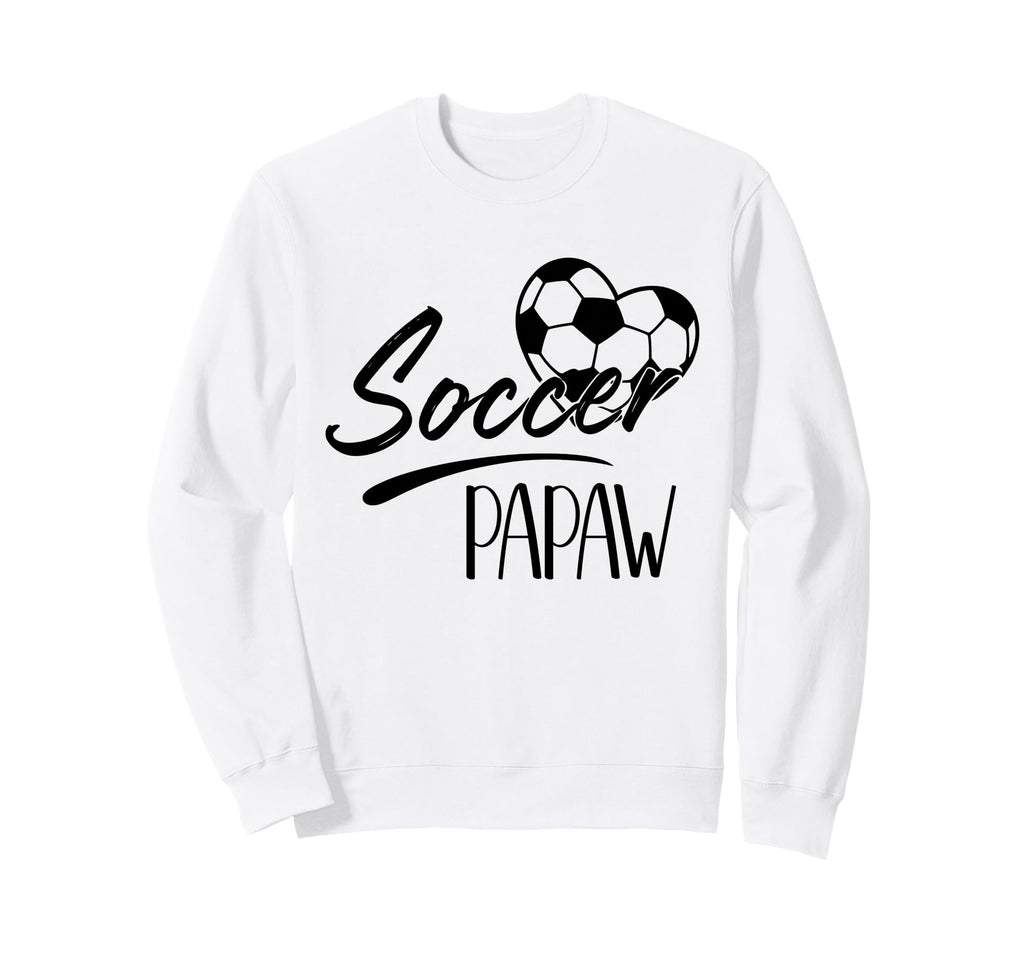 Soccer Papaw Heart Family Matching Team Sweatshirt - Graphic Print Unisex - T-Shirt, Sweatshirt, Hoodie