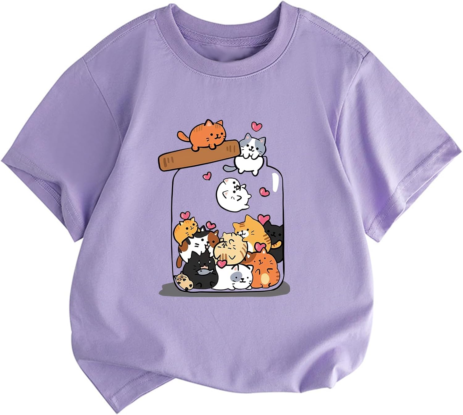 Cute Cat for Girls Kids Animal Print Graphic Kawaii - Adult & Kids T-Shirts, Sweatshirts & Hoodies apparel design preview 1