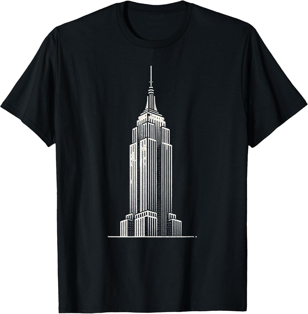 Empire State Line Art - Adult & Kids T-Shirts, Sweatshirts & Hoodies apparel design preview 1