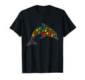 Funny Dolphin Animals Puzzle Pieces T-Shirt - Minimalist Print for Adults - T-Shirt, Sweatshirt, Hoodie