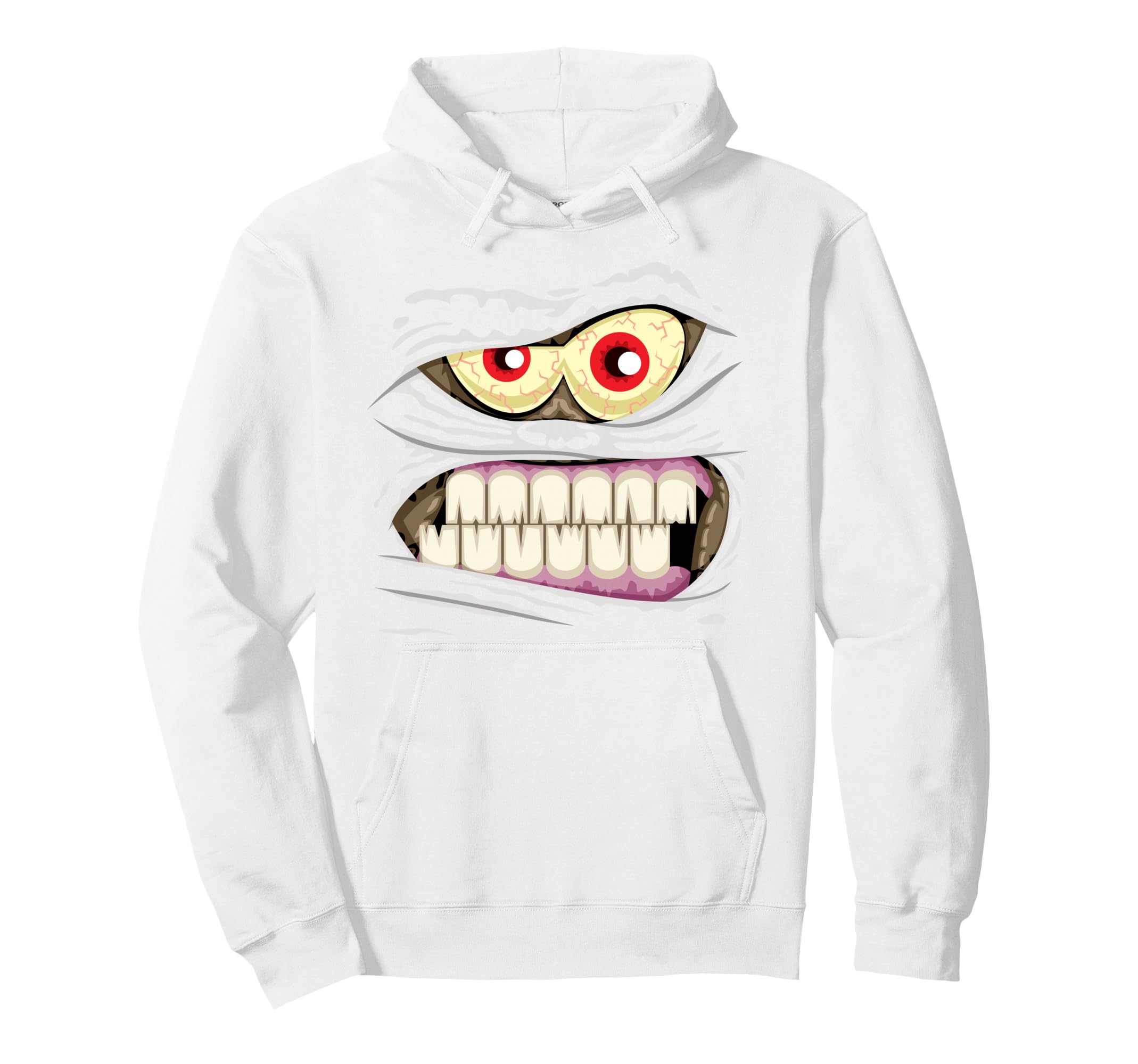 Easy Halloween Costume Mummy Wrap Hoodie - Fun Novelty Design Men Women - T-Shirt, Sweatshirt, Hoodie