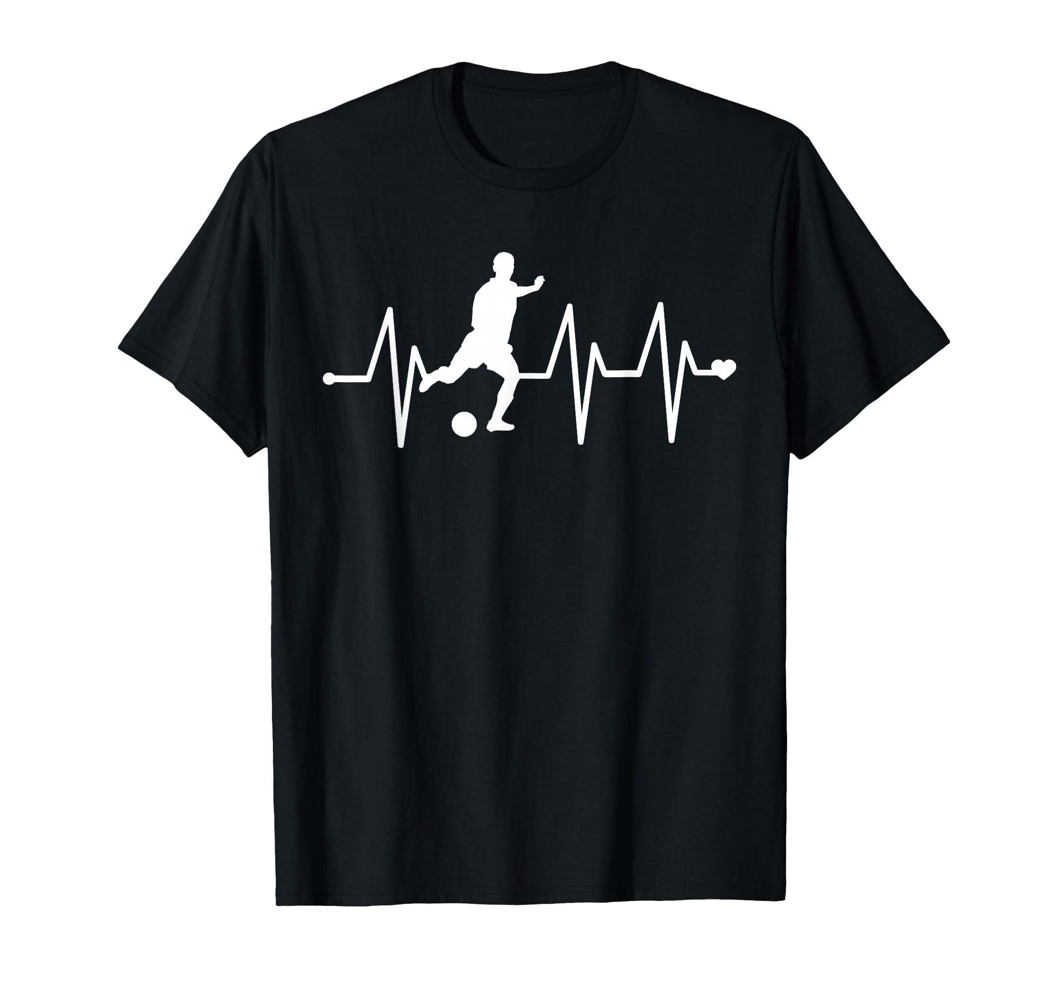 Soccer Heartbeat Funny Soccer T-Shirt - Unique Graphic for Adults - T-Shirt, Sweatshirt, Hoodie