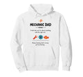 Mechanic Dad Definition Gifts Fathers Hoodie - Aesthetic Graphic Men Women - T-Shirt, Sweatshirt, Hoodie