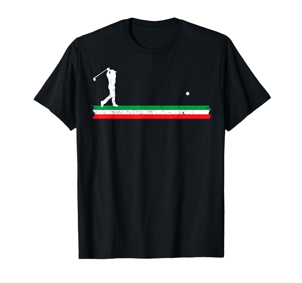 Italian Dad Golfing Father Italy Flag Golf T-Shirt - Unique Graphic Unisex - T-Shirt, Sweatshirt, Hoodie