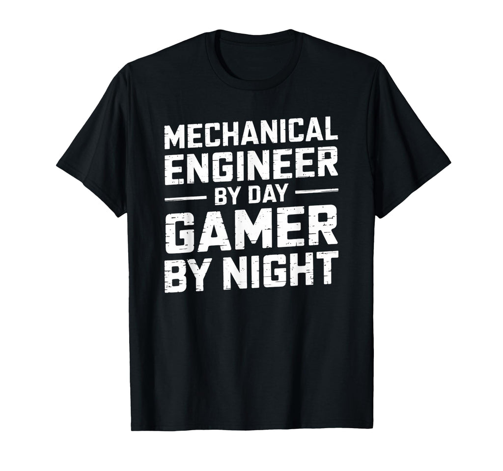 Mechanical Engineer Day Gamer Night T-Shirt - Aesthetic Graphic for Adults - T-Shirt, Sweatshirt, Hoodie