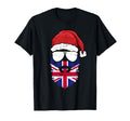 British Flag Santa Claus Sunglasses T-Shirt - Fun Novelty Design Unisex - T-Shirt, Sweatshirt, Hoodie