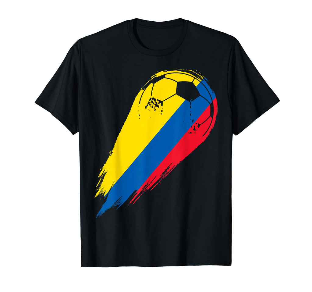Colombian Flag Sports Soccer Ball Hoodie - Aesthetic Graphic for Adults - T-Shirt, Sweatshirt, Hoodie