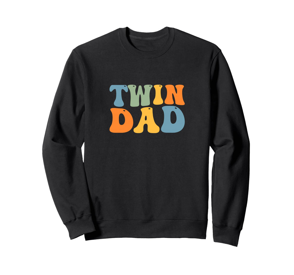 Groovy Twin Daddy Funny Fathers Day Sweatshirt - Custom Art Print Unisex - T-Shirt, Sweatshirt, Hoodie
