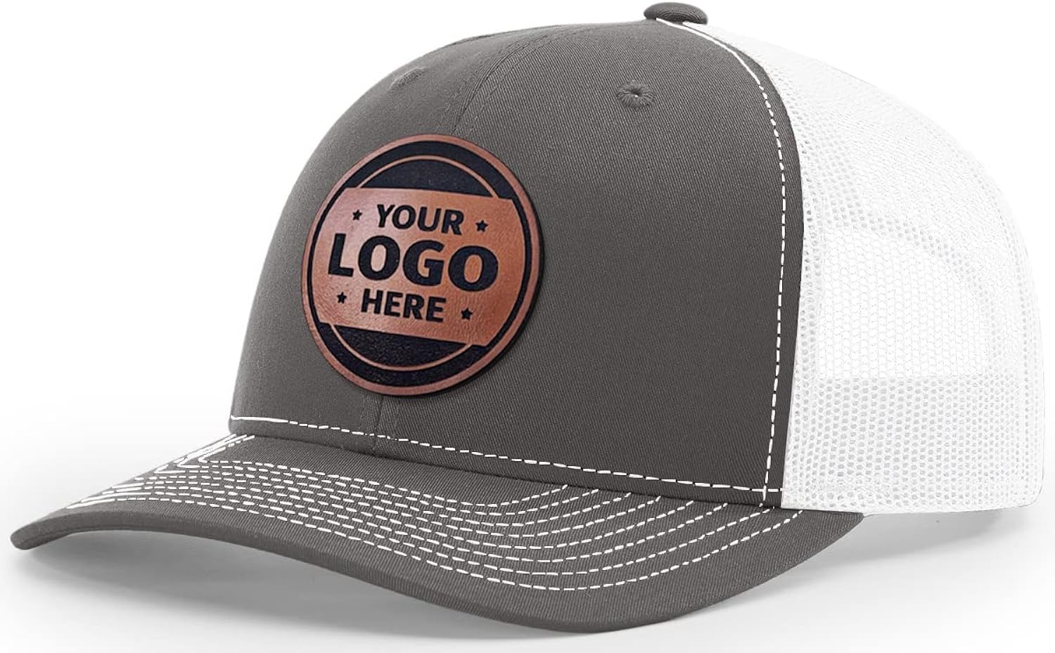 Custom Trucker Leather Patch Hat Laser Engraved - Adult & Kids T-Shirts, Sweatshirts & Hoodies apparel design preview 1