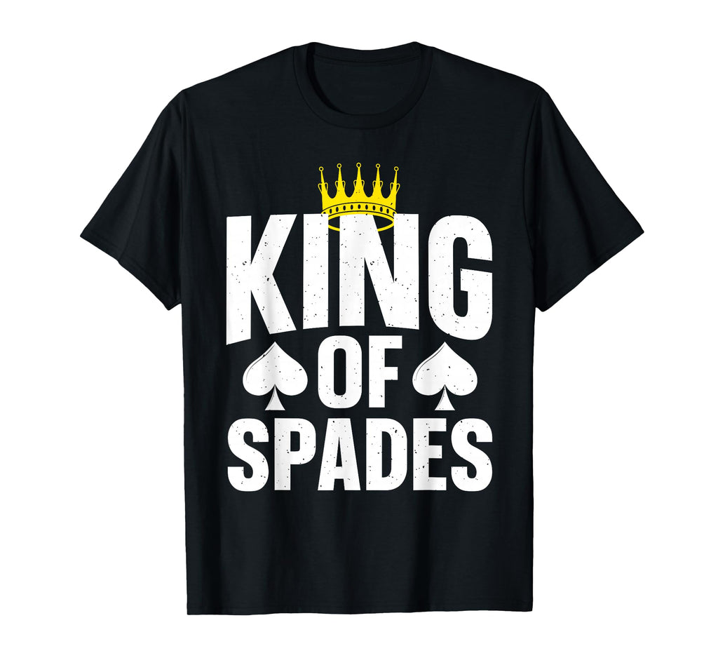King Spades Art Dad Card Game Spades T-Shirt - Minimalist Print Unisex - T-Shirt, Sweatshirt, Hoodie