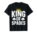 King Spades Art Dad Card Game Spades T-Shirt - Minimalist Print Unisex - T-Shirt, Sweatshirt, Hoodie