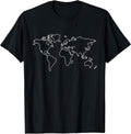 Minimalist Globe World Map Travel Traveler Graphic - Adult & Kids T-Shirts, Sweatshirts & Hoodies apparel design preview 1