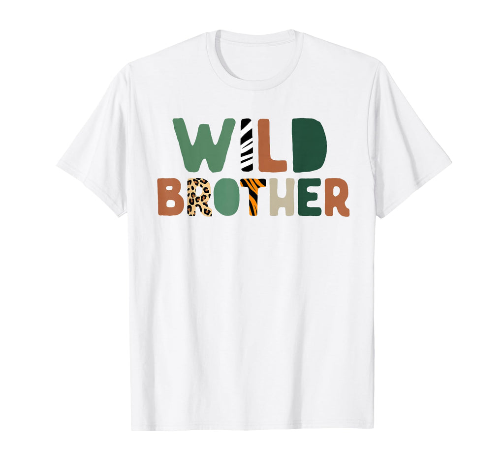 Wild Brother Zoo Born Wild Birthday T-Shirt - Custom Art Print Unisex - T-Shirt, Sweatshirt, Hoodie