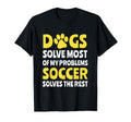 Dogs Soccer Funny Text Soccer Player T-Shirt - Custom Art Print Men Women - T-Shirt, Sweatshirt, Hoodie