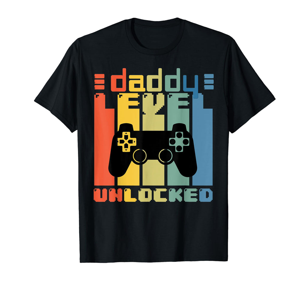 Daddy Level Unlocked New Dad Gamer T-Shirt - Trendy Graphic Men Women - T-Shirt, Sweatshirt, Hoodie