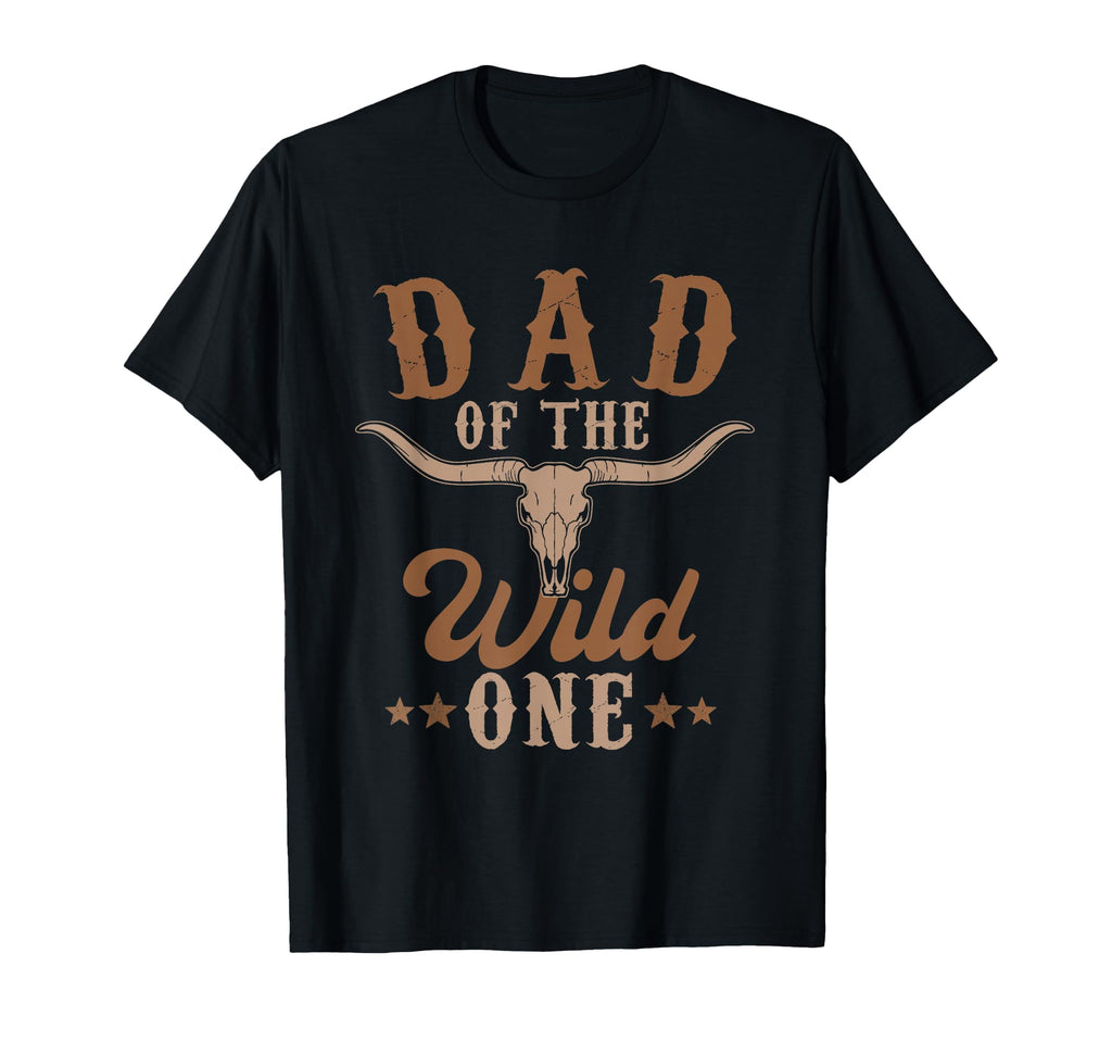 Dad Wild One Cowboy Western Rodeo Party T-Shirt - Custom Art Print Unisex - T-Shirt, Sweatshirt, Hoodie