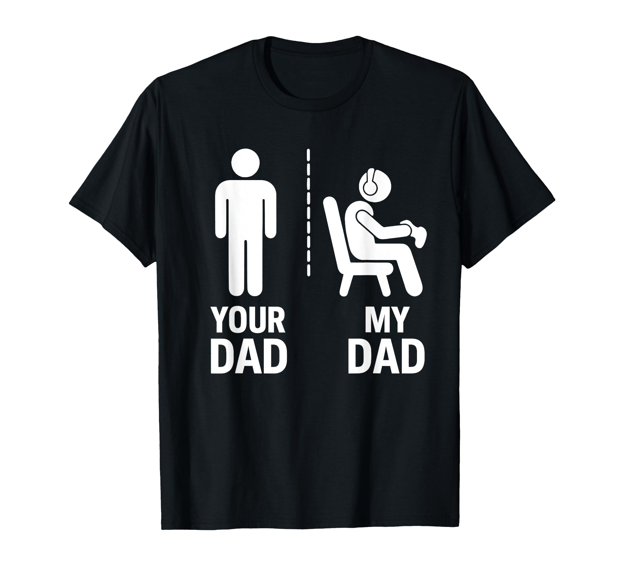 Dad Vs Gamer Dad Headphones T-Shirt - Casual Everyday Wear for Adults - T-Shirt, Sweatshirt, Hoodie