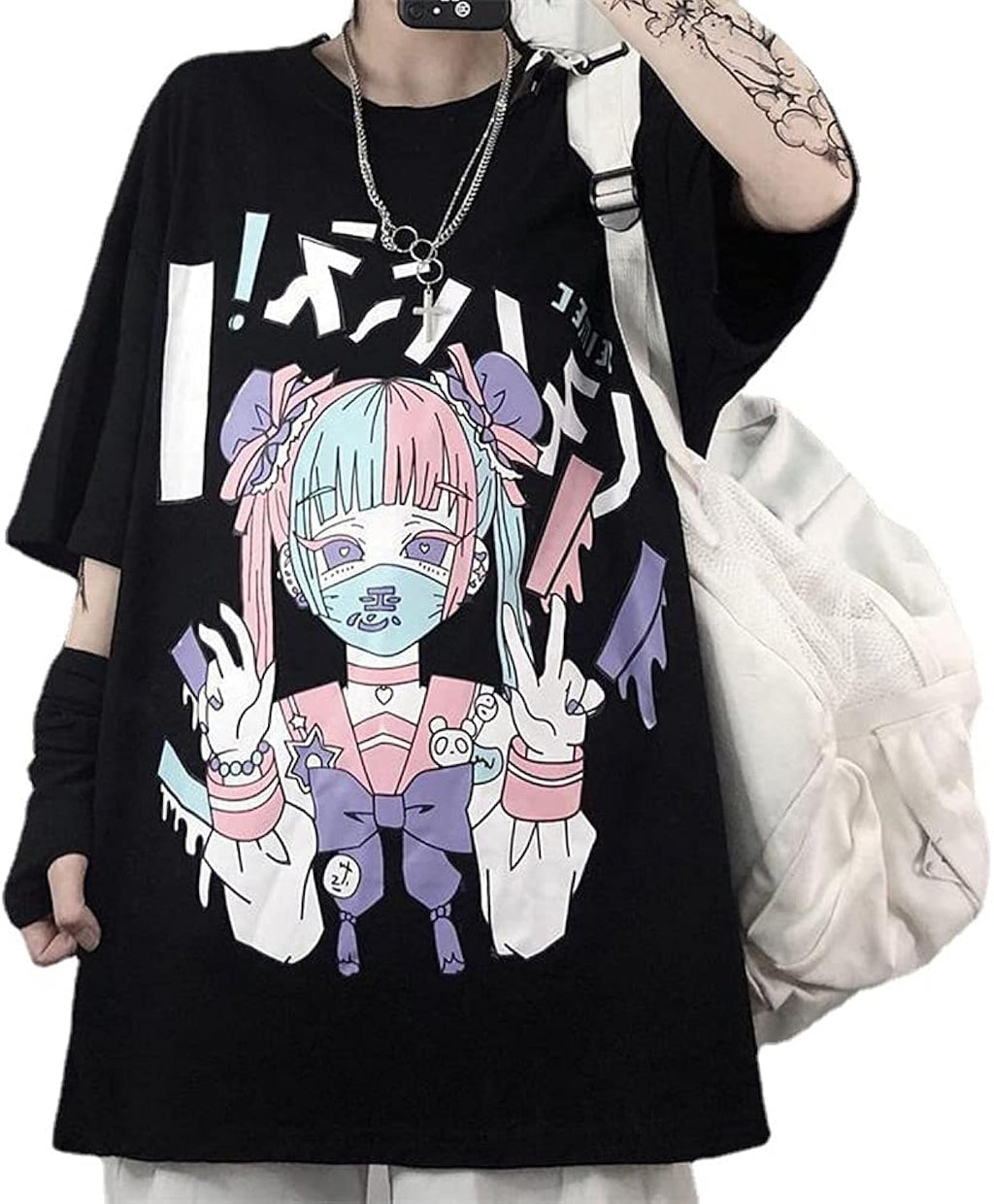 Women Summer Gothic Anime Aesthetic Print Harajuku - Adult & Kids T-Shirts, Sweatshirts & Hoodies apparel design preview 1